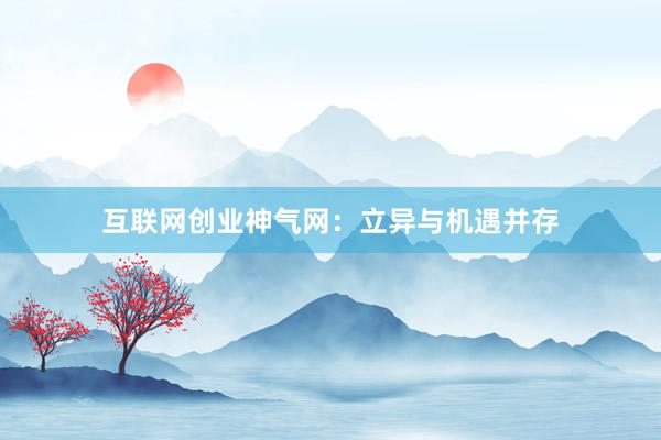 互联网创业神气网：立异与机遇并存